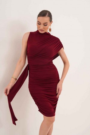 184264 Burgundy "Evening dress"