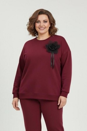 184300 BORDO SWEAT