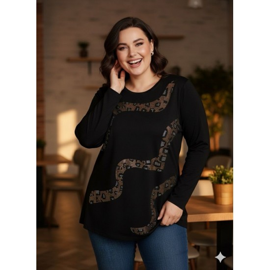184306 BLACK BLOUSE