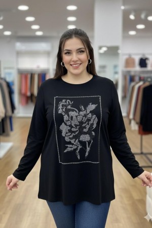 184312 BLACK BLOUSE