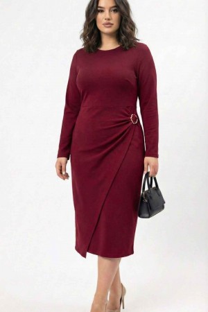 184359 BORDO ELBİSE