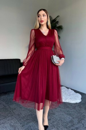 184377 Burgundy "Evening dress"