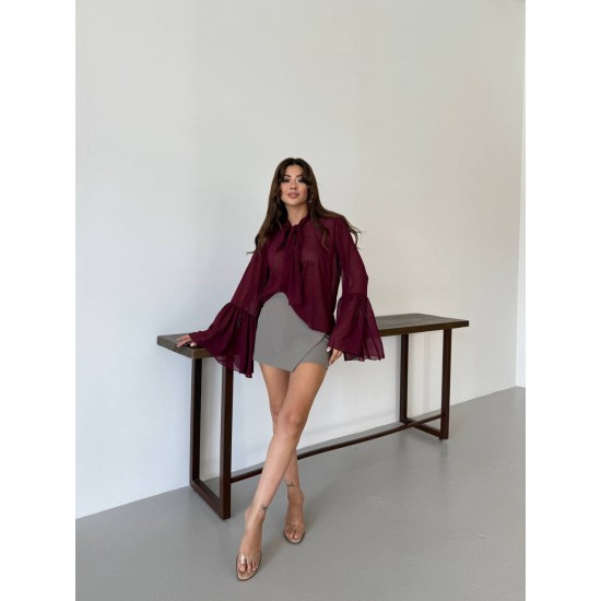 184400 Burgundy BLOUSE