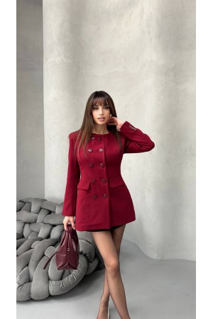 184471 BORDO ELBİSE