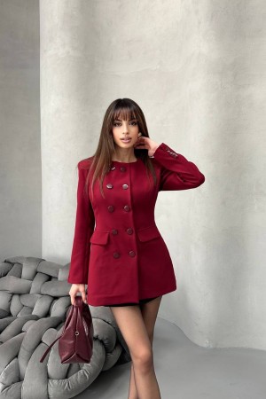 184471 BORDO ELBİSE