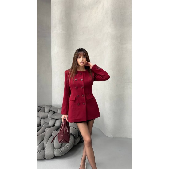 184471 BORDO ELBİSE