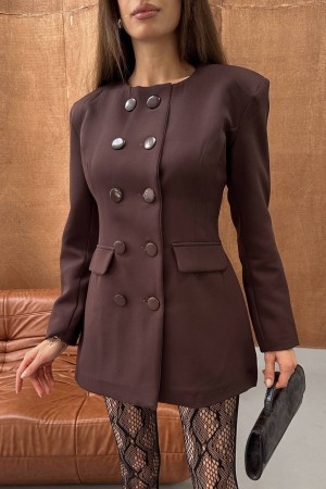 184472 KAHVE ELBİSE