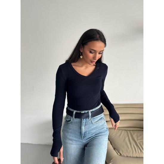 184544 LACİVERT BLUZ