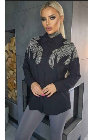 184566 SİYAH GÖMLEK