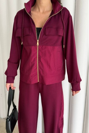 184611 Burgundy "Tracksuit Team"