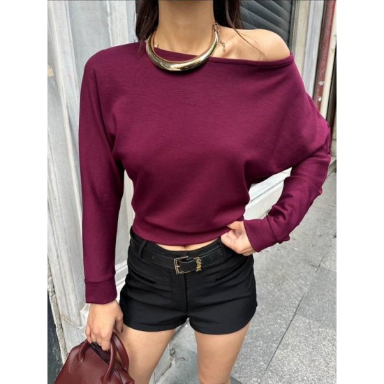 184620 Burgundy BLOUSE