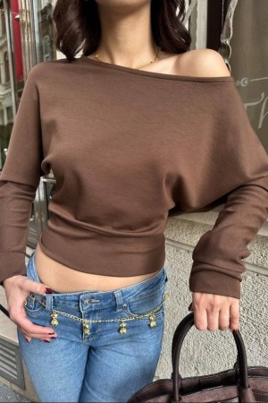 184622 COFFEE BLOUSE