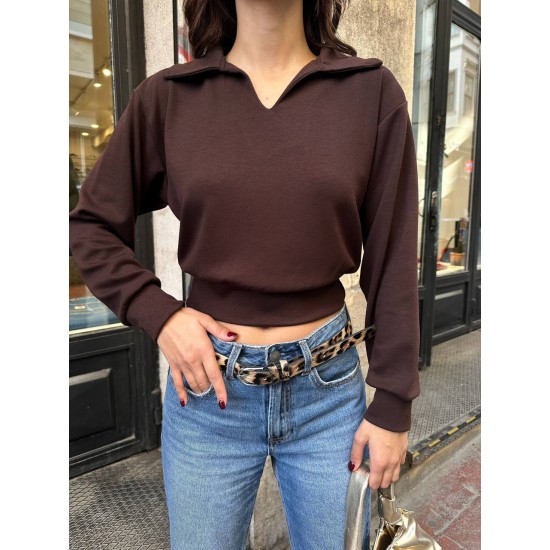 184626 COFFEE BLOUSE