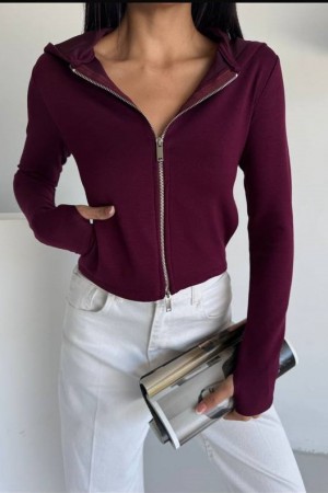 184645 Burgundy CARDIGAN