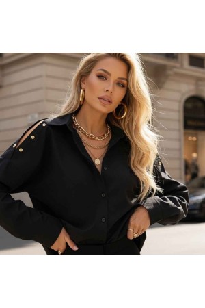 184660 SİYAH GÖMLEK