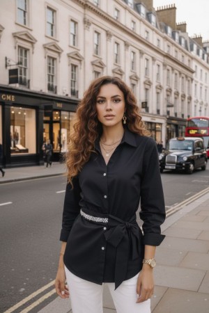 184681 SİYAH GÖMLEK