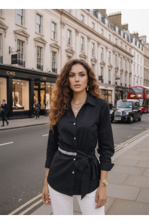 184681 SİYAH GÖMLEK