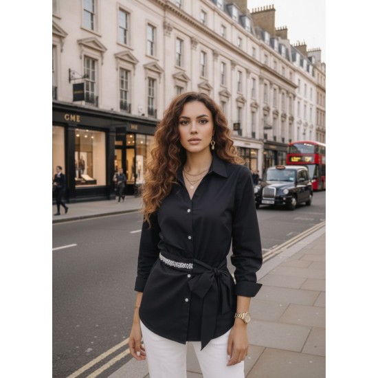 184681 SİYAH GÖMLEK