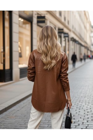 184723 KAHVE GÖMLEK