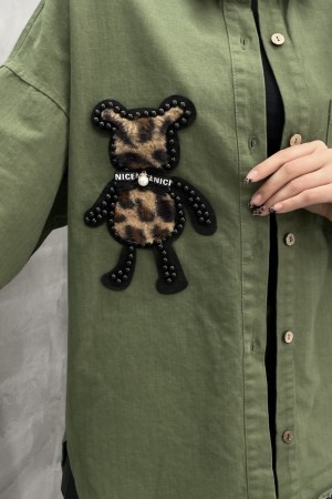 184729 HAKİ GÖMLEK