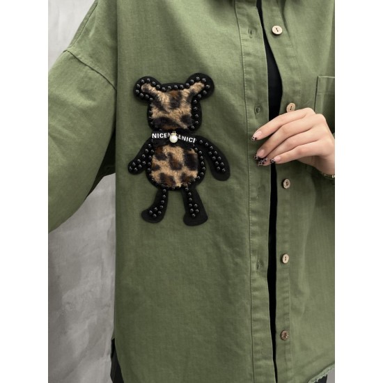 184729 HAKİ GÖMLEK