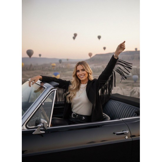 184734 SİYAH CEKET SÜET