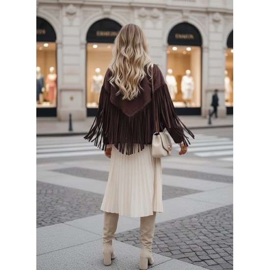 184735 KAHVE CEKET SÜET