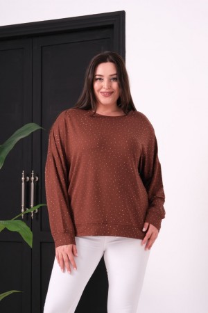 184823 COFFEE BLOUSE