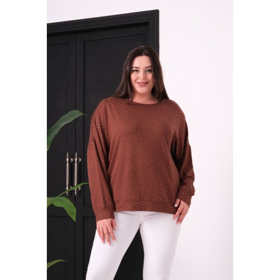 184823 COFFEE BLOUSE