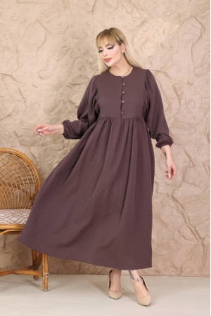 184891 KAHVE ELBİSE