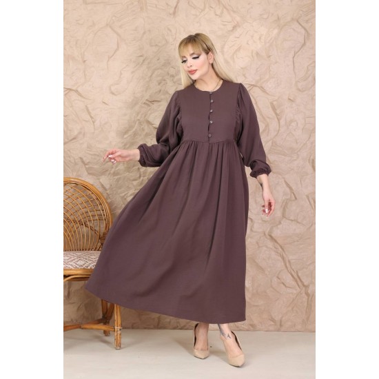 184891 KAHVE ELBİSE