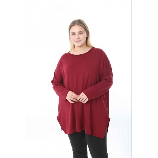 184909 Burgundy BLOUSE