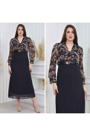 184933 DESENLİ ELBİSE