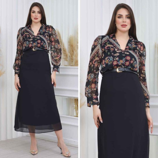 184942 DESENLİ ELBİSE