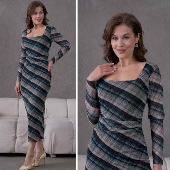 184947 DESENLİ ELBİSE