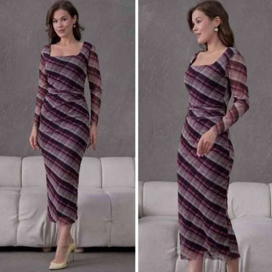 184948 DESENLİ ELBİSE