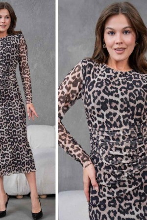 184950 DESENLİ ELBİSE