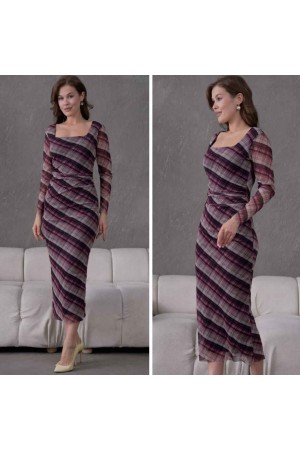 184954 DESENLİ ELBİSE