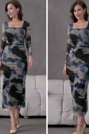 184956 Patterned DRESS