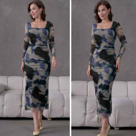 184956 Patterned DRESS