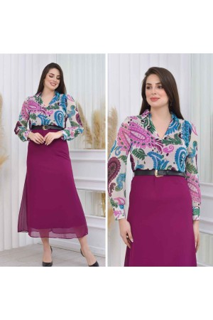 184971 DESENLİ ELBİSE