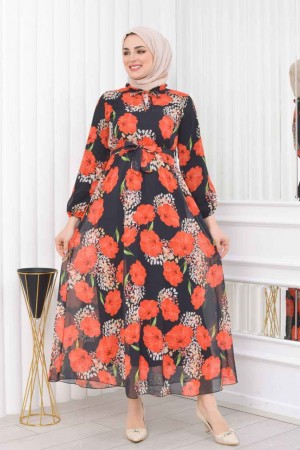 184974 Patterned DRESS