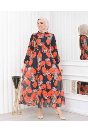 184974 DESENLİ ELBİSE