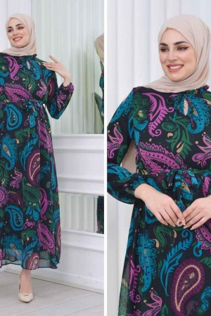 184975 Patterned DRESS