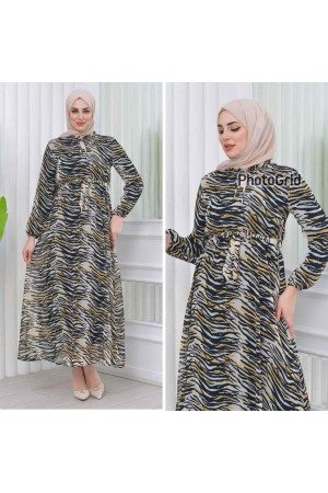 184976 DESENLİ ELBİSE