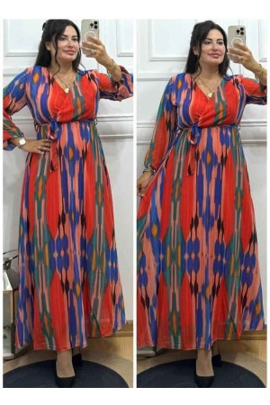 184982 DESENLİ ELBİSE