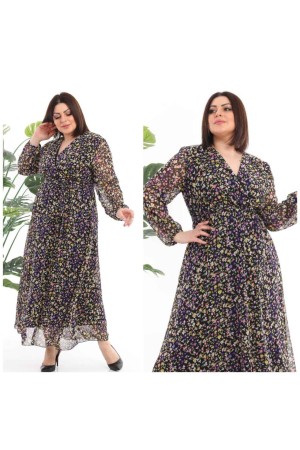 184983 DESENLİ ELBİSE