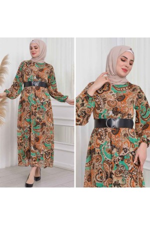 184985 DESENLİ ELBİSE