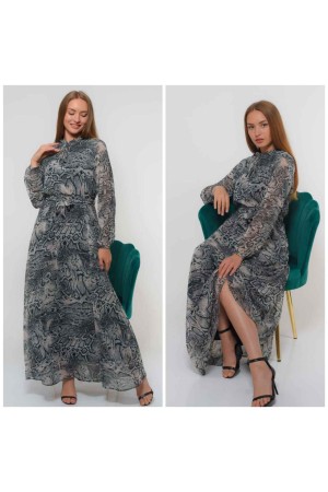 184987 DESENLİ ELBİSE