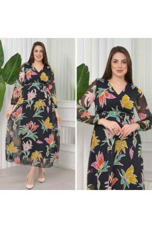 184989 DESENLİ ELBİSE